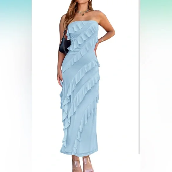 Dresses | Light Blue Cocktail Dress | Poshmark
